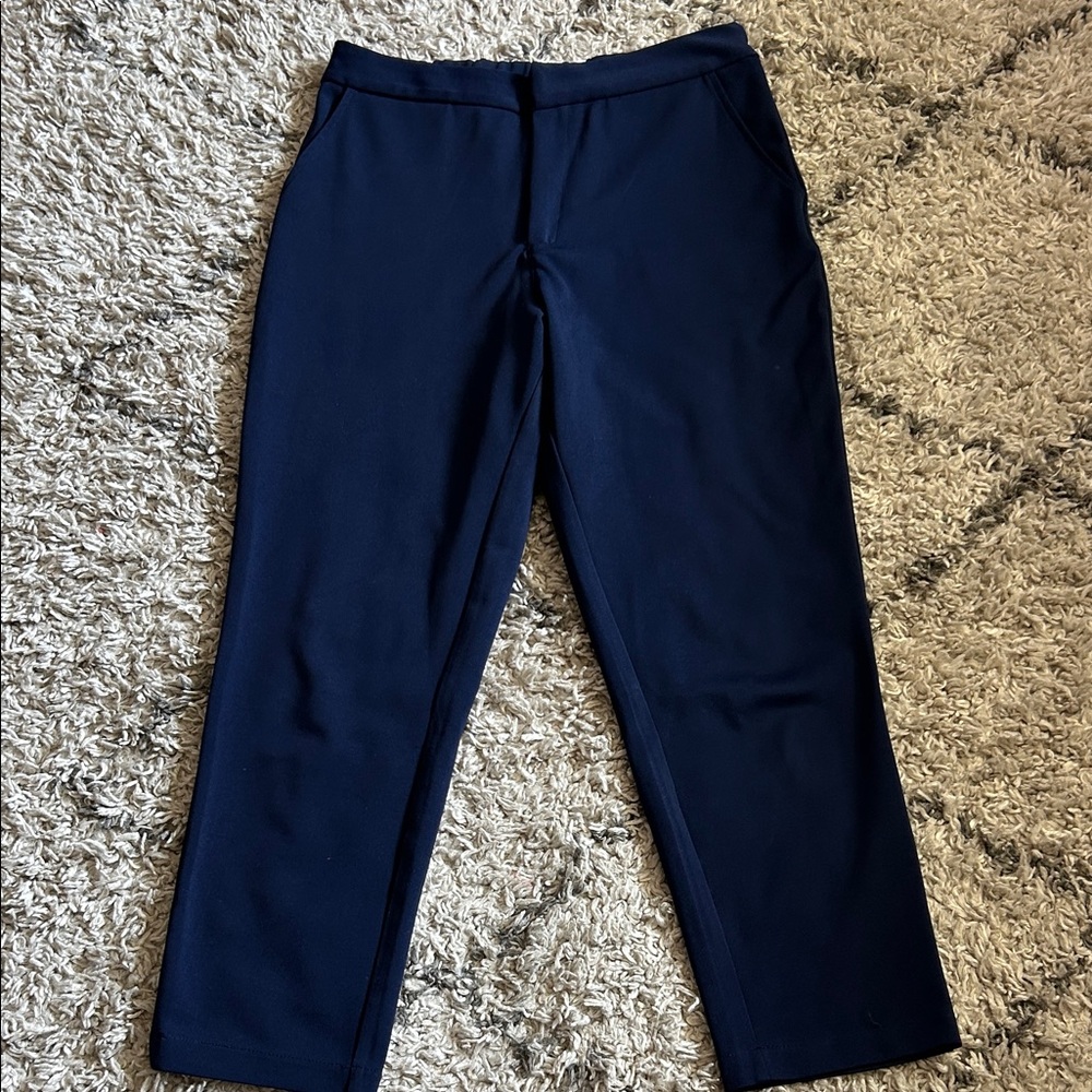 Elegant Navy Women's Straight Leg Jeans